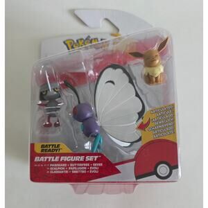 Pokemon Battle Figure Set Pawniard Butterfree Eevee New